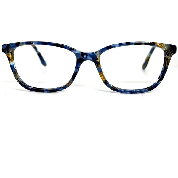 BCBGMAXAZRIA ingrid Blue Multi Eyeglasses Frames 51-16-135 Full Rim H16787 - Picture 1 of 7